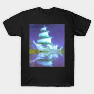 ghost pirate ship T-Shirt